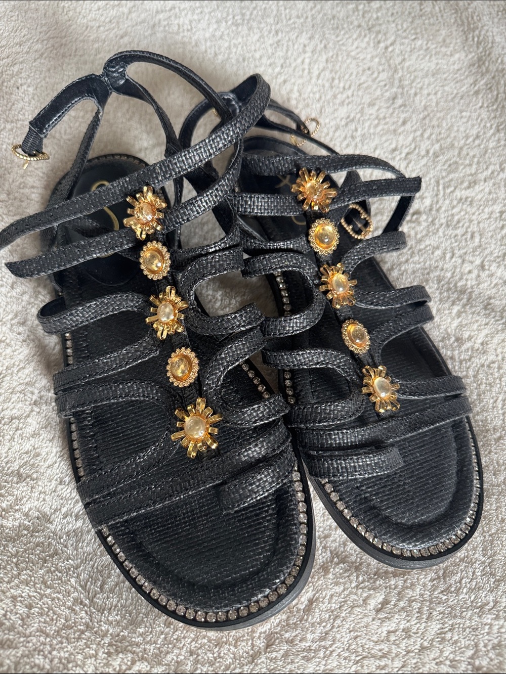 Sam Edelman Jeweled Strappy Women's Sandals. Size 8.5